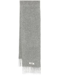 Jacquemus - Scarf With Fringe And Logo - Lyst