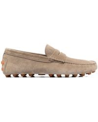 Tod's - Suede Penny Loafer Driving Shoes - Lyst