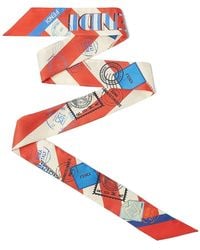 Fendi - Wrappy Striped Silk Bandeau - Lyst