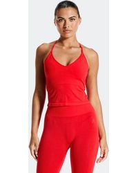 MONTIREX - Muse Seamless Halter Neck Tank - Lyst