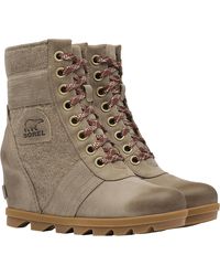 sorel sandy wedge black