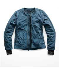 north face collarless jacket