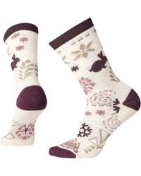 Smartwool Bunny Slope Crew Sock - Multicolor