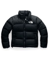 The North Face Goose Cropped Nuptse Jacket In Purple Black Purple Save 64 Lyst