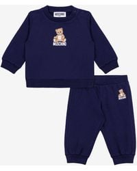 Moschino - Teddy Bear Cotton Fleece Tracksuit Set - Lyst