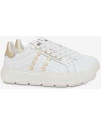 Moschino - Heart Studs Nappa Leather Sneakers - Lyst