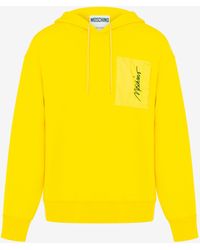 Moschino - Funktions-sweatshirt Mit Kapuze Logo Embroidery - Lyst