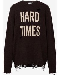Moschino - Inlaid Shetland Wool Pullover - Lyst