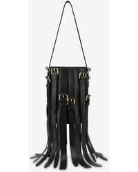 Moschino - Multibelts Nappa Bucket Bag - Lyst