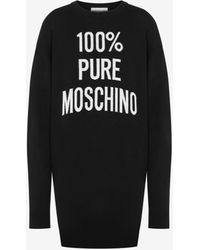 Moschino - 100% Pure Wool Dress - Lyst