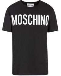 black mens moschino t shirt