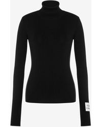 Moschino - Pull À Col Montant Patch Turtleneck - Lyst