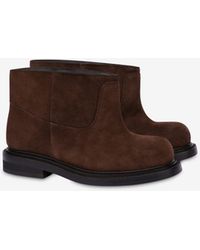 Moschino - Suede Ankle Boots Olivia - Lyst