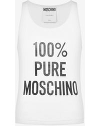 Moschino - Débardeur En Coton Stretch 100 % Pure - Lyst