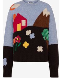 Moschino - Shetland Wool Pullover Archive - Lyst