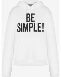 Moschino - Be Simple! Hoodie - Lyst