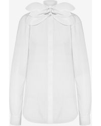 Moschino - Cotton Poplin Jacquard Shirt - Lyst