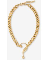 Moschino - House Symbols !? Chain Necklace - Lyst