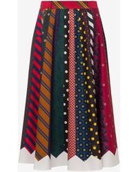 Moschino - Cotton Gabardine Skirt Archive - Lyst