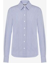 Moschino - Striped Poplin Shirt - Lyst