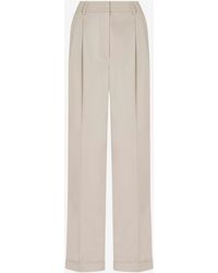 Moschino - Stretch Cotton Canvas Trousers - Lyst