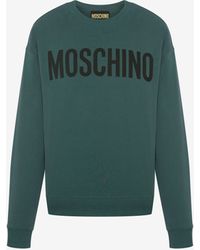 Moschino - Sweatshirt Aus Bio-baumwolle Mit Logo - Lyst