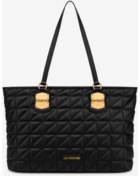 Moschino - Click Heart Quilted Shopper - Lyst