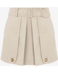 Moschino - Gabardine Mini Skirt With Trench Details - Lyst
