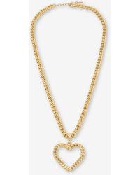 Moschino - Halskette Chain Heart - Lyst