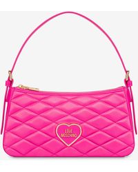 Moschino - Small Quilted Hobo Bag - Lyst