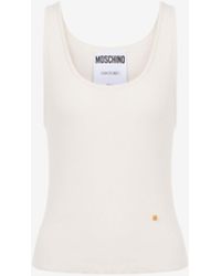 Moschino - Knit Tank Top Golden M - Lyst