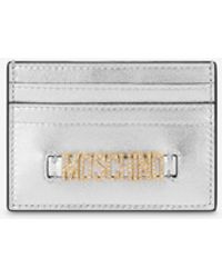 Moschino - Lettering Logo Foiled Card Holder - Lyst
