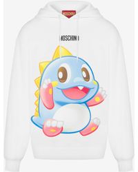 Moschino - Sweatshirt Aus Bio-baumwolle Bubble Booble - Lyst