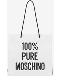 Moschino - Cabas En Cuir De Veau 100% Pure - Lyst