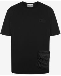 Moschino - T-shirt En Coton Multipocket Details - Lyst