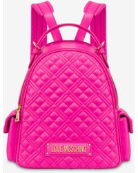 Moschino - Quilted Backpack - Lyst