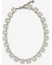 Moschino - Choker Necklace With Jewel Stones - Lyst
