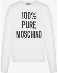 Moschino - 100% Pure Organic Cotton Sweatshirt - Lyst