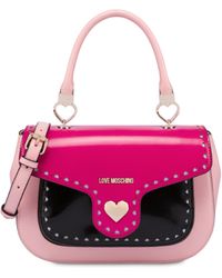 Womens Bags Hobo bags and purses Moschino Love Little Brogue Hobo Bag in Pink 
