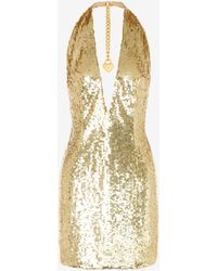Moschino - Chain & Heart Sequin Dress - Lyst