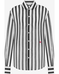 Moschino - Archive Stripes Cotton And Silk Muslin Shirt - Lyst
