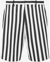 Moschino - Archive Stripes Cotton-blend Bermuda Shorts - Lyst