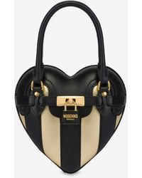 Moschino - Stripes Patchwork Heartbeat Bag - Lyst
