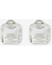 Moschino - Clip-on Earrings With Jewel Stone - Lyst