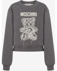 Moschino - Teddy Bear Organic Cotton Sweatshirt - Lyst