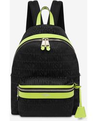 Moschino - Allover Logo Heavy Nylon Backpack - Lyst
