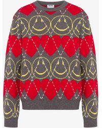 Moschino - Wool Blend Pullover Smiley - Lyst