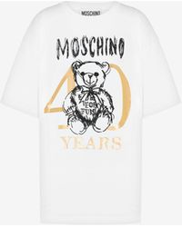 Moschino - T-shirt Aus Jersey 40 Years Teddy Bear - Lyst