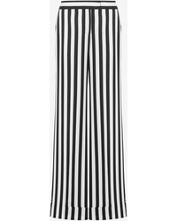 Moschino - Hose Aus Cady Archive Stripes - Lyst