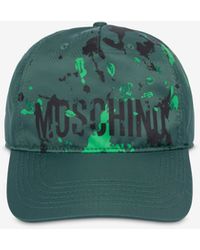 Moschino - Cappello In Nylon Painted Effect - Lyst